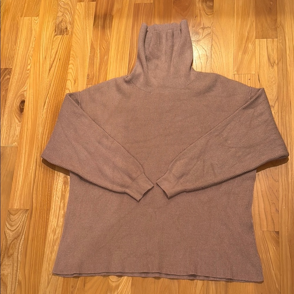 Free People Softly Structured Tunic Sweater in Mauve